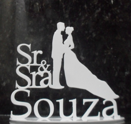 Topo de bolo - Sobrenome Casal