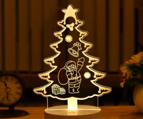 Luminária de Natal em Acrílico LED