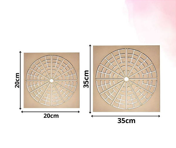 Gabarito para Mandala MDF CRU - 20/35cm Diâmetro