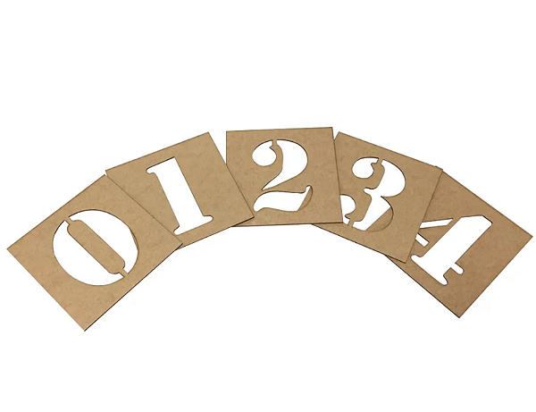 Kit Stencil Numérico 0 a 9