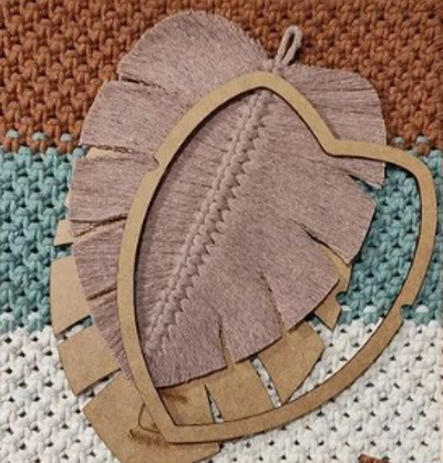 Molde prático para macramê costela de adão