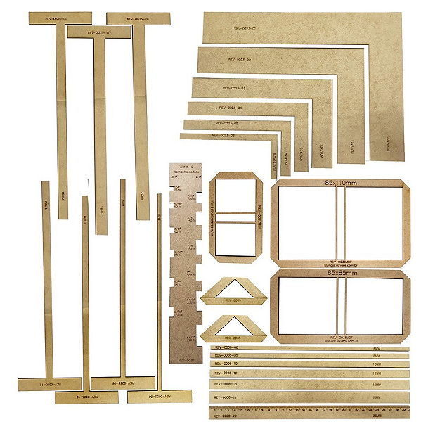 Gabarito Régua Fio Cabelo Esquadro Wire-o Post-it Cartonagem