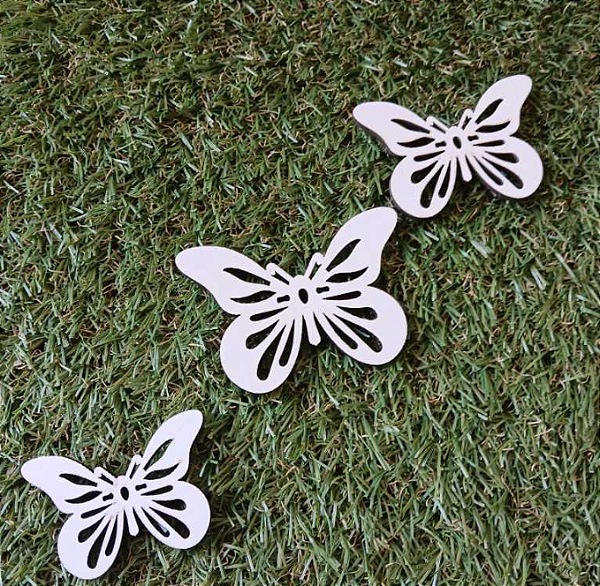 Aplique Borboleta Sortido - 50 Unidades