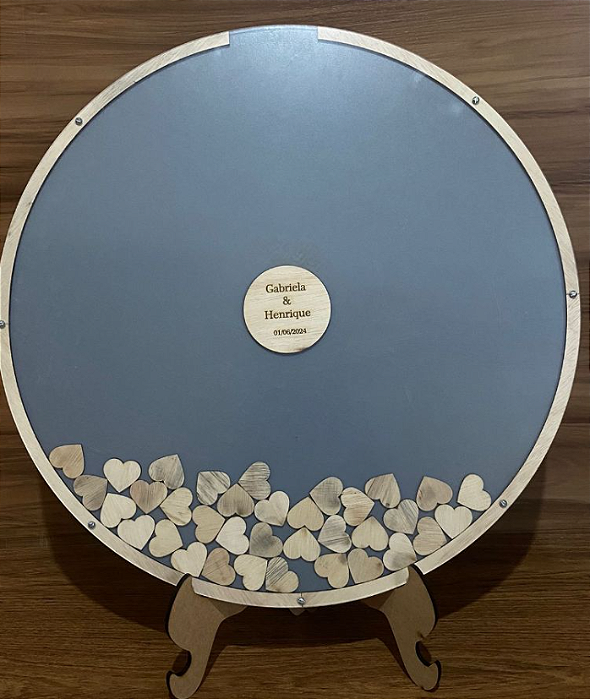 Quadro de Assinatura Redondo Personalizado