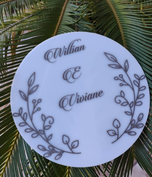 Porta Aliança Acrílico True Lux Personalizado