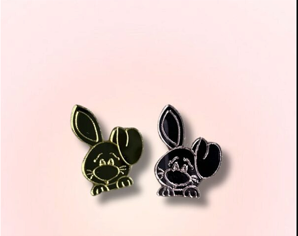 Aplique Acrílico Coelho Páscoa Charmoso - KIT com 25 unidades