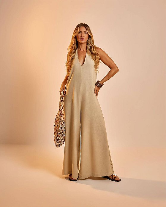 macacão dulce areia