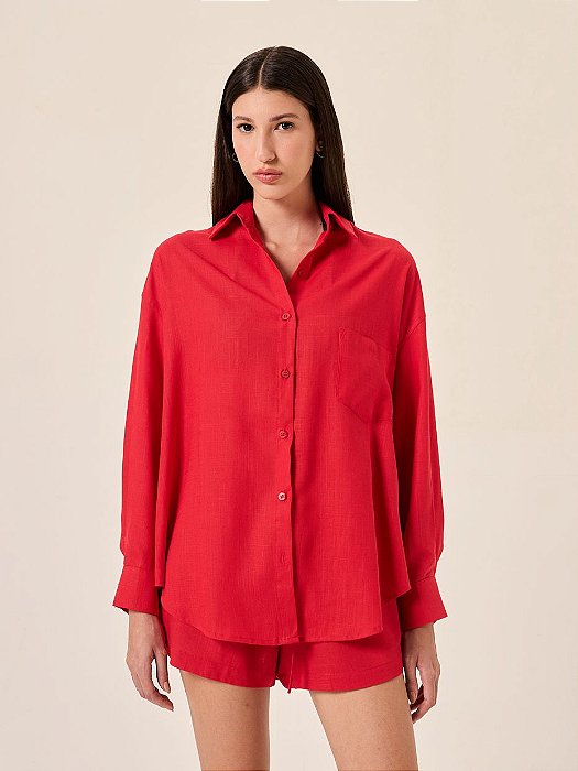 camisa oversized porto pimenta PANÔ