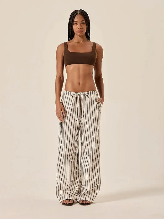 calça reta listras marbella PANÔ