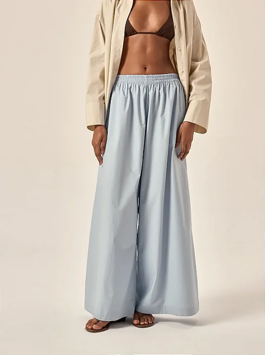 calça pantalona darla paper azul ártico PANÔ