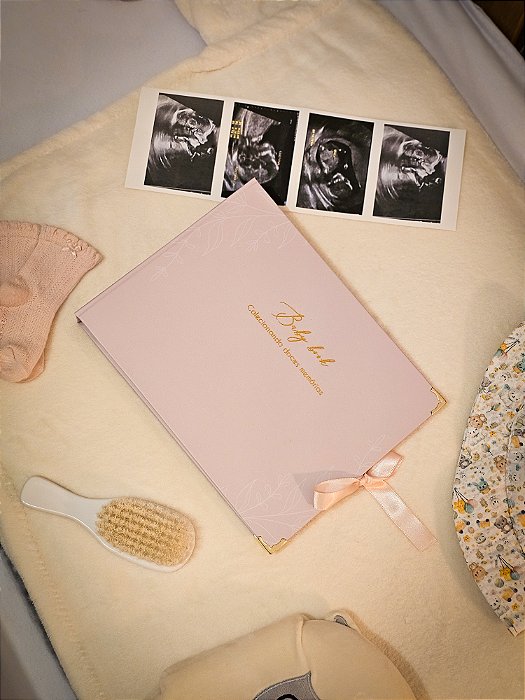 Livro do bebê rosa - kit completo
