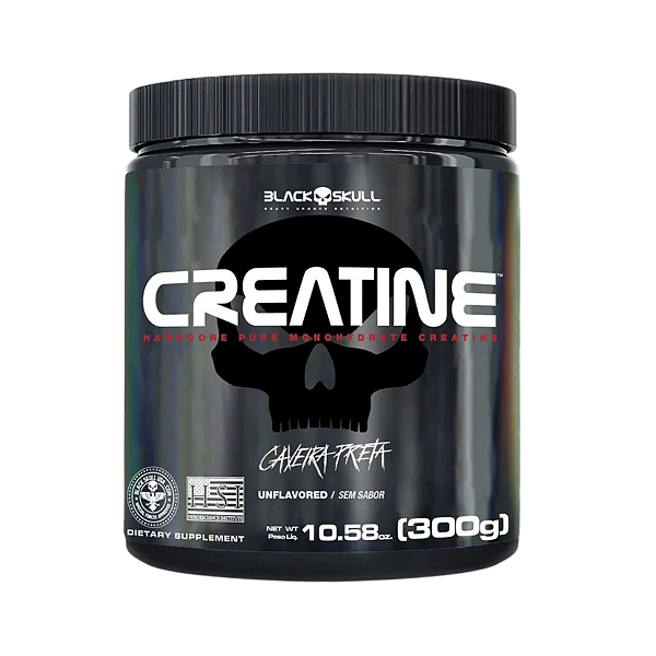 Creatina Caveira Preta Black Skull - 300g