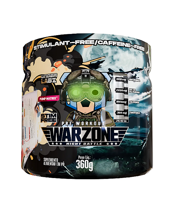 WARZONE SEM CAFEÍNA Purple Heart 360g UNDERLABZ