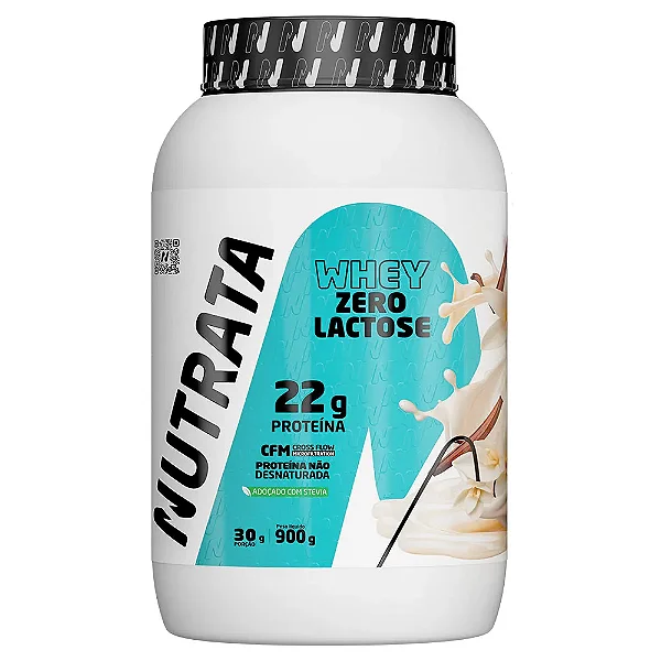 Whey Zero Lactose Baunilha 900g | NUTRATA