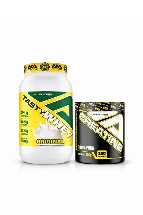 COMBO Tasty Whey + Creatina Pura 300g | ADAPTOGEN