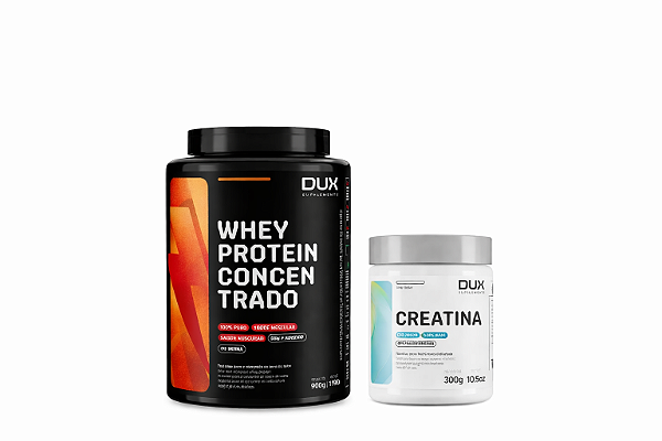 COMBO Whey Concentrado Dux + Creatina Pura 300g | DUX