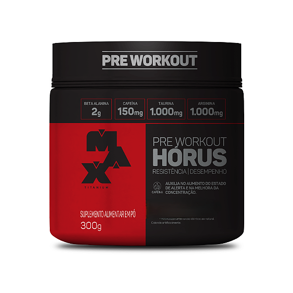 Pré Treino Hórus 300g | MAX TITANIUM