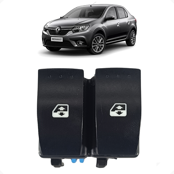 Botão Vidro Elétrico Dianteiro Renault Logan 2010 a 2014