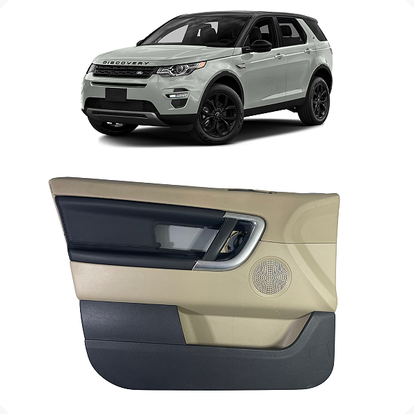 Forro da Porta Dianteira Esquerda Land Rover Discovery Sport 2015-2019 FK72-238A01 Peça Original Testada Nava Auto Peças Curitiba