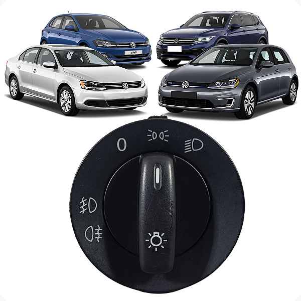 Botão Farol Milha VW Jetta Tiguan Polo Golf 2010 a 2017