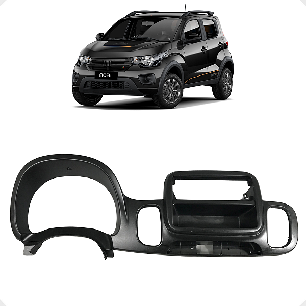 Moldura Painel Central Fiat Mobi 2016 2017 2018 2019 2020
