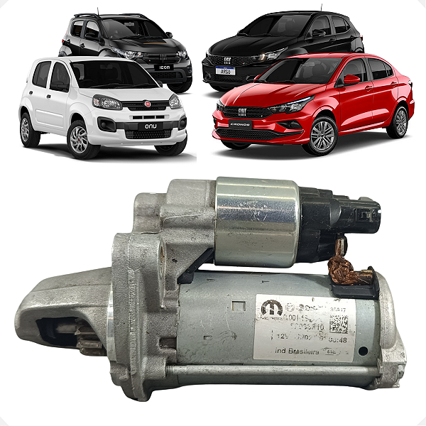 Motor Partida Fiat Mobi Uno Argo Cronos 2021 2022 2023