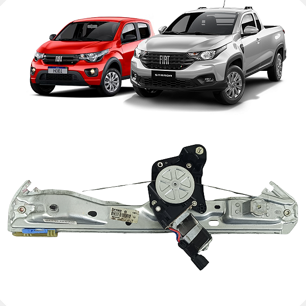 Máquina Vidro Dianteira Esquerda Fiat Mobi Strada 2022 2023