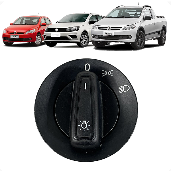 Botão Chave Farol VW Gol Saveiro Voyage Fox G6 G7 G8