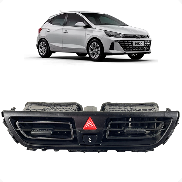 Difusor Painel Ar Central Hyundai HB20 2020 2021 a 2024