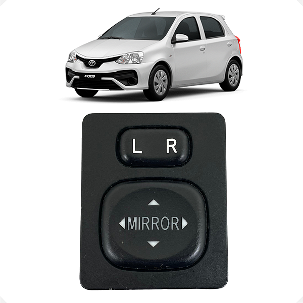 Comando Retrovisor Toyota Etios 2013 2014 2015 2016 a 2020