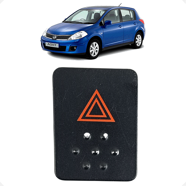 Botão Pisca Alerta Nissan Tiida 2010 2011 2012