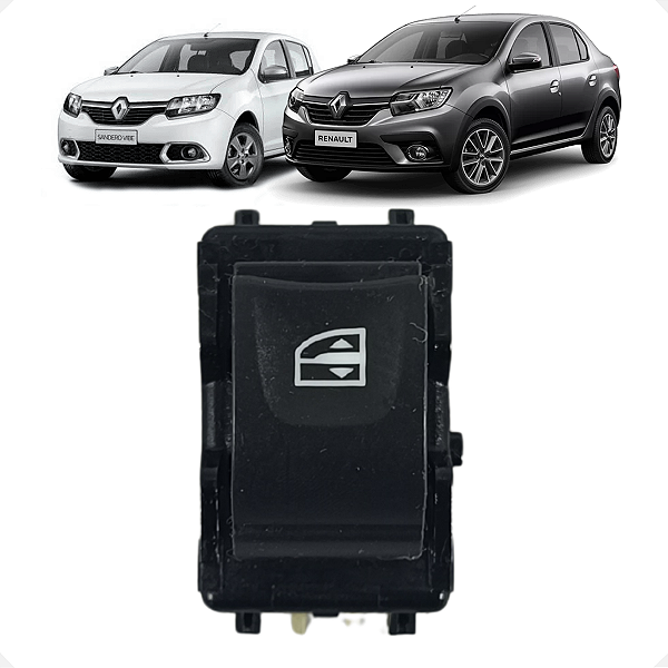 Botão Vidro Elétrico Renault Sandero Logan 2015 a 2019