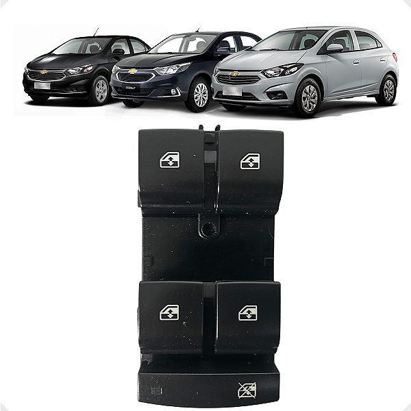 Botão Vidro Elétrico GM Onix Prisma Cobalt 2011 a 2019