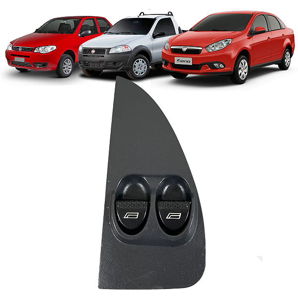 Comando Vidro Duplo Fiat Palio Siena Strada 2002 2003 2004