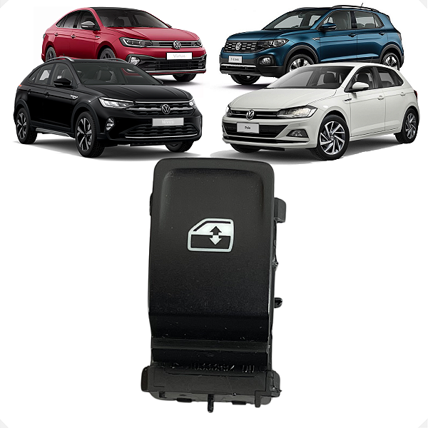 Botão Vidro Elétrico VW Polo Nivus T-Cross Virtus 2018 2019