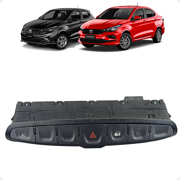 Comando Pisca Alerta Trava Farol Milha Fiat Cronos Argo 2021