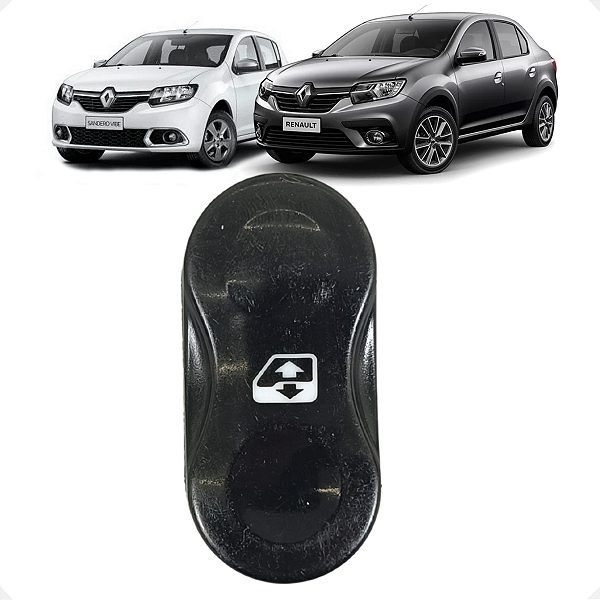 Botão Vidro Dianteiro Renault Sandero Logan 2008 2009 2010