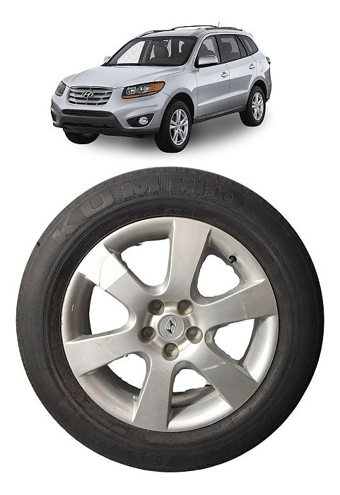 Pneu C/roda 235/60 R18 Hyundai Santa Fé 3.5 2010 2011 2012