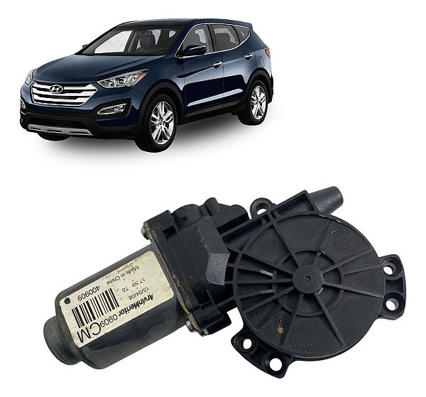 Motor Máquina Vidro Dianteiro Esquerdo Hyundai Santa Fé 2012