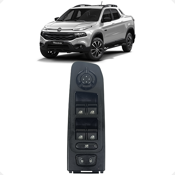 Comando Vidro Elétrico Retrovisor Fiat Toro 2020 2021 2022