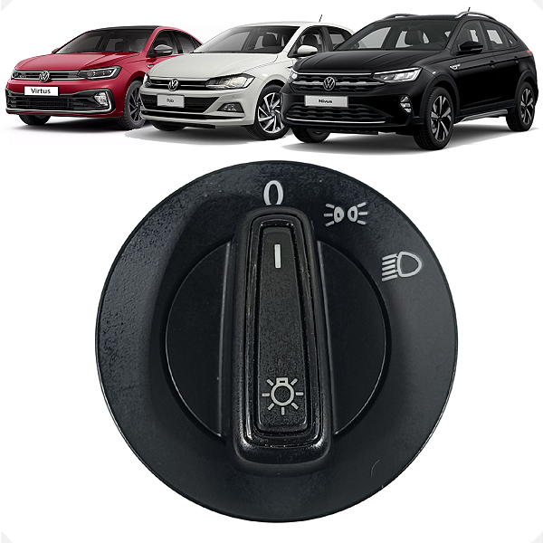 Botão Interruptor Farol VW Polo Nivus Virtus 2020 2021 2022