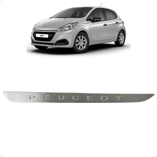 Emblema Soleira Dianteira Direita Peugeot 208 2017 2018 2019