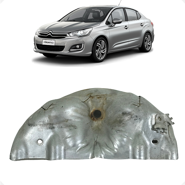 Defletor Calor Escapamento Citroen C4 2012 2013 2014