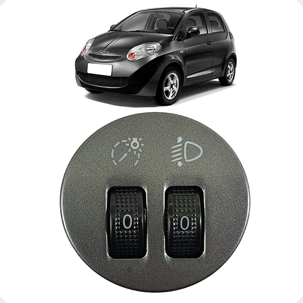 Botão Regulagem Farol Chery S-18 2010 2011 2012