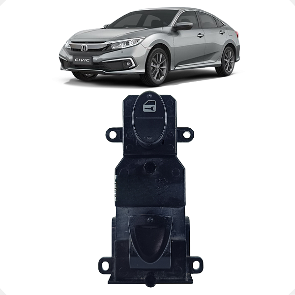 Botão Vidro Dianteiro Direito Honda Civic 2009 2010 2011