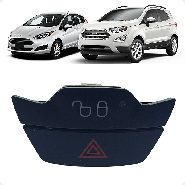 Botão Alerta Trava Ford New Fiesta Ecosport 2017 2018 2019