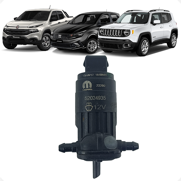 Bomba Esguicho Limpador Fiat Argo Toro Jeep Renegade 2016