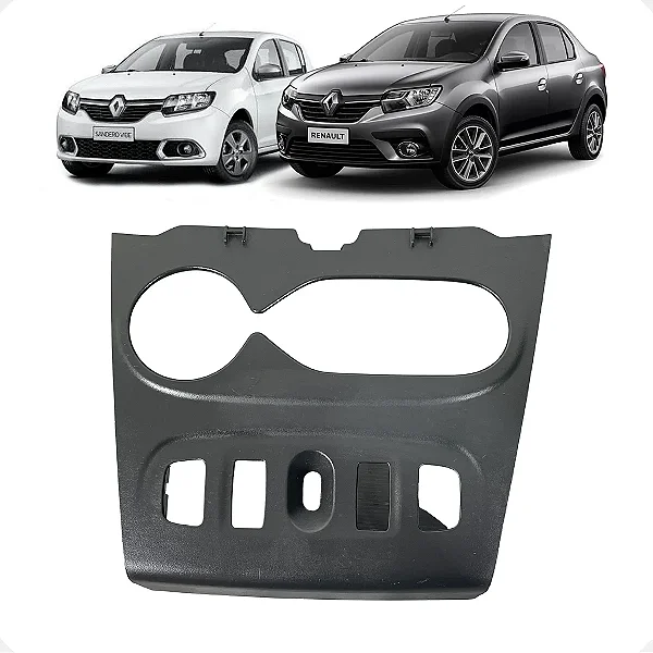 Moldura Comando Ar Renault Sandero Logan 2014 2015 a 2018