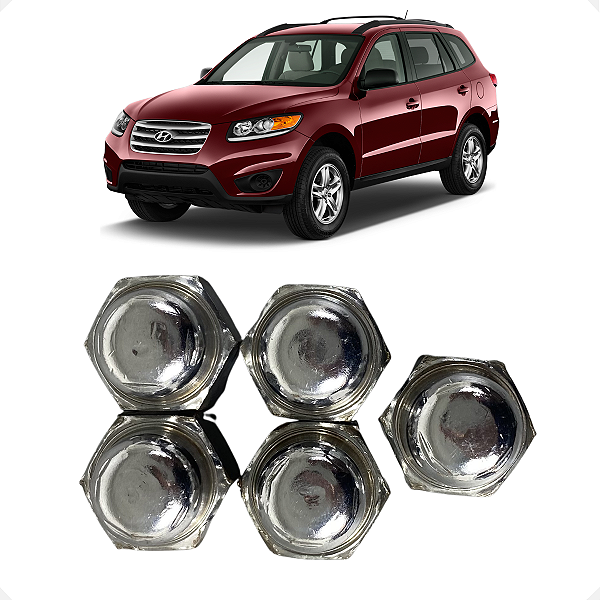 Kit 5 Porca Hyundai Santa Fe 2007 2008 2009 2010 2011 2012