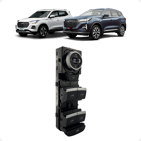 Comando Botão Vidro Elétrico Chery Tiggo 5x 7 Pro 21 a 2024